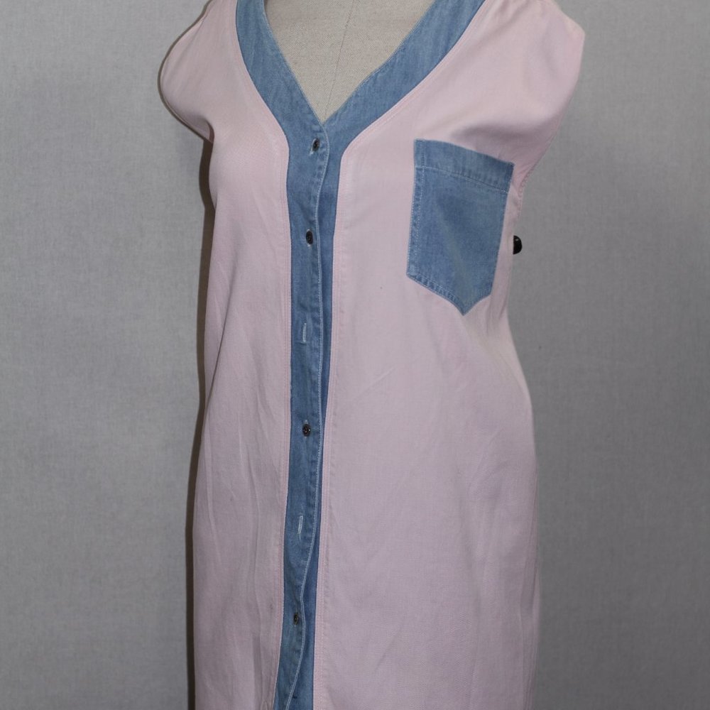 Fitting Image Pink & Blue Blouse - image 7
